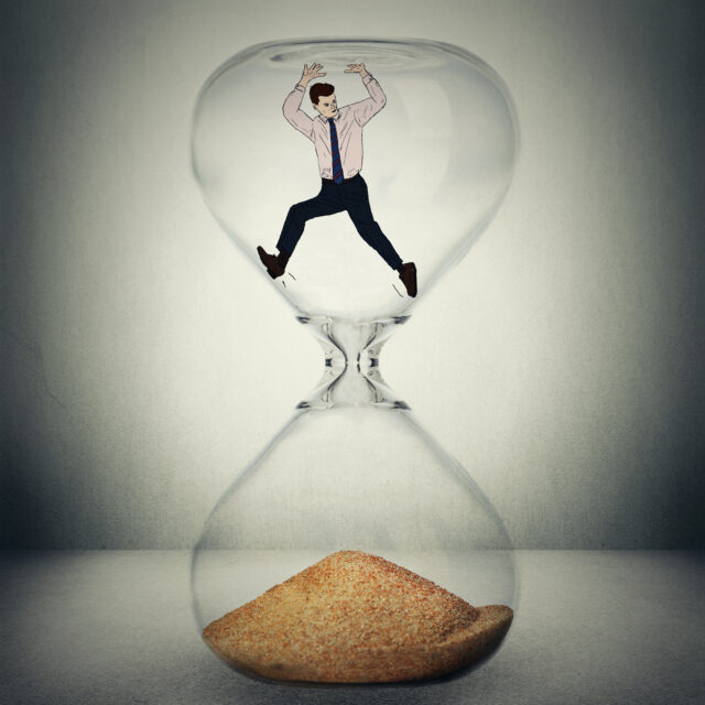 Time is ticking concept. Everything is temporary, nothing is eternal conceptual photo manipulation.